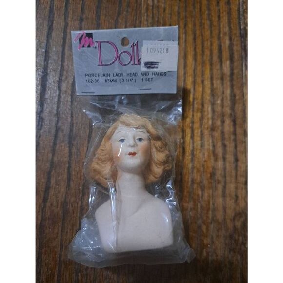 Vintage New Mangelsens Dolls+ Porcelain Lady Doll Head and Hands Set - Picture 1 of 4